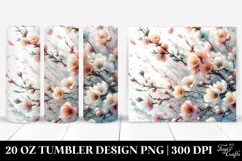 Spring Tumbling with Cute Baby Unicorn | 20 Oz Tumbler Product Image 1