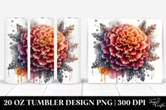 20 Oz Tumbler Sublimation | Glossy Marigold with Metallic Product Image 1