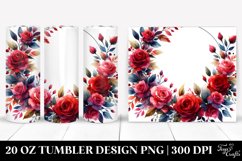bouquet, GOLD FOIL, lobelia, splash | 20 Oz Tumbler Product Image 1