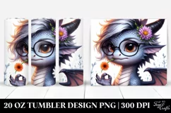 Expressive Dragon with Awesome Haircut PNG Product Image 1