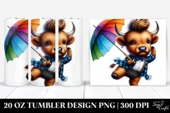 Contempt Highlandcow Umbrella Tumbler Product Image 1