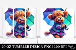 Contempt Highlandcow Umbrella Tumbler Product Image 1