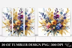 -like Zinnia on Marble Background | 20 Oz Tumbler Product Image 1