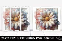 Glossy Daisy Clipart 20 Oz Tumbler Product Image 1