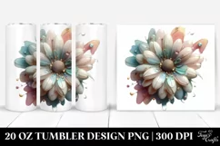 Glossy Daisy Clipart 20 Oz Tumbler Product Image 1