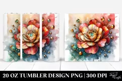Golden Insertions Stained Ranunculus | 20 Oz Tumbler Product Image 1