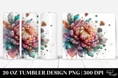 Colorful Chrysanthemum | 20 oz Tumbler Product Image 1