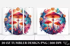 Vibrant Celestial Mushroom 20 Oz Tumbler Product Image 1