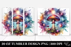 Vibrant Celestial Mushroom 20 Oz Tumbler Product Image 1