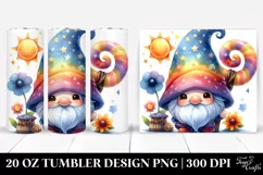 Colorful Cute Gnome 20 oz Tumbler Product Image 1