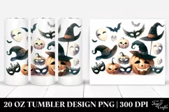 Vintage Halloween Simple Masquerade 20 oz Tumbler Product Image 1