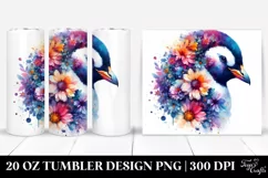 Vibrant Penguin Art. 20 Oz Tumbler Design Product Image 1