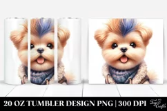 Expressive Dog with Winter Haircut PNG Product Image 1