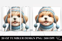 Expressive Dog with Winter Haircut PNG Product Image 1
