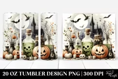 Vintage Halloween Potion Scene | 20 oz Tumbler Product Image 1