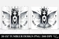 Simple Boho Evil Fairy Clipart, High-Res 20 Oz Tumbler Product Image 1