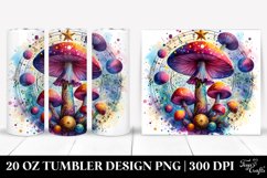 Magical Celestial Mushroom Clipart 20 Oz Tumbler Product Image 1
