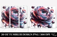 Abstract Glossy Ranunculus with Metallic Insertions | 20 oz Product Image 1