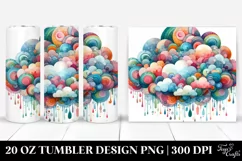 Colorful Whimsical Cloud | 20 Oz Tumbler Product Image 1