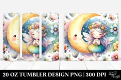 Moon Whimsical Cute Fairy | 20 Oz Tumbler Product Image 1