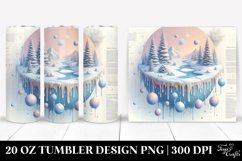 Pastel Christmas Melting Scene, High-Res 20 Oz Tumbler Product Image 1