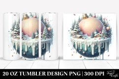 Pastel Christmas Melting Scene, High-Res 20 Oz Tumbler Product Image 1