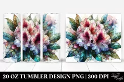 Detailed Stained Rhododendron Marble Watercolor Splash | 20 Product Image 1