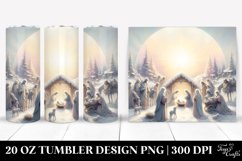 Simple Nativity Scene, Transparent 20 Oz Tumbler Product Image 1