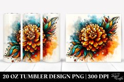 Abstract Marigold Stained | 20 oz Tumbler Product Image 1