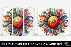 Colorful Whimsical Sun | 20 oz Tumbler Product Image 1
