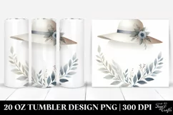 Washed Watercolor Hat Design 20 oz Tumbler Product Image 1