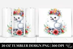 Cartoon-Style Swan PNG Product Image 1