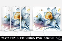Glossy Narcissus with Golden Insertions | 20 Oz Tumbler Product Image 1