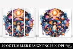 Magical Celestial Mushroom Clipart 20 Oz Tumbler Product Image 1