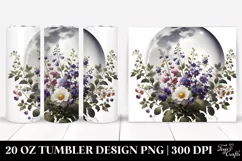Digital Nightshade Painting,Halloween Theme 20 oz Tumbler Product Image 1