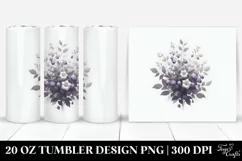 Nightshade Digital Painting,Dark Flower Theme 20 oz Tumbler Product Image 1