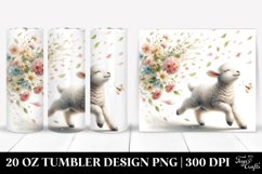 Lamb Tumbler, 20 oz Skinny Tumbler Wrap Product Image 1