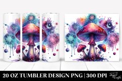 Magical Celestial Mushroom Clipart 20 Oz Tumbler Product Image 1
