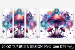 Magical Celestial Mushroom Clipart 20 Oz Tumbler Product Image 1