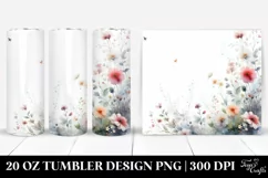 Ghost Watercolor Painting,Spooky Design 20 oz Tumbler Product Image 1