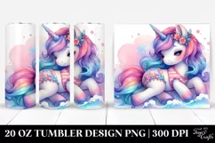 Dreamy Beachwear Unicorn | 20 Oz Tumbler Product Image 1