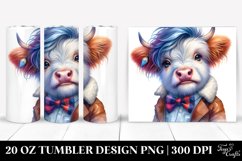Modest Baby Highlandcow Dancing PNG Product Image 1