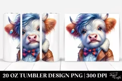 Modest Baby Highlandcow Dancing PNG Product Image 1