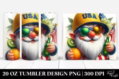 Gnome with Sunglasses Digital Painting | 20 Oz Tumbler Product Image 1