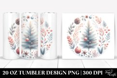 Simple Christmas Text Art, Transparent 20 Oz Tumbler Product Image 1