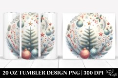Simple Christmas Text Art, Transparent 20 Oz Tumbler Product Image 1