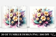 Pastel Wooden Primrose 20 Oz Tumbler Product Image 1