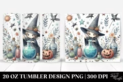 Washed Watercolor Witch,Funny Witch | 20 oz Tumbler Product Image 1