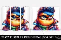 Winter Bird with Cool Haircut PNG Product Image 1