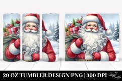 Santa Portrait Tumbler Product Image 1